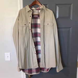 LL Bean Flannel Lined Shirt. XXL Tall